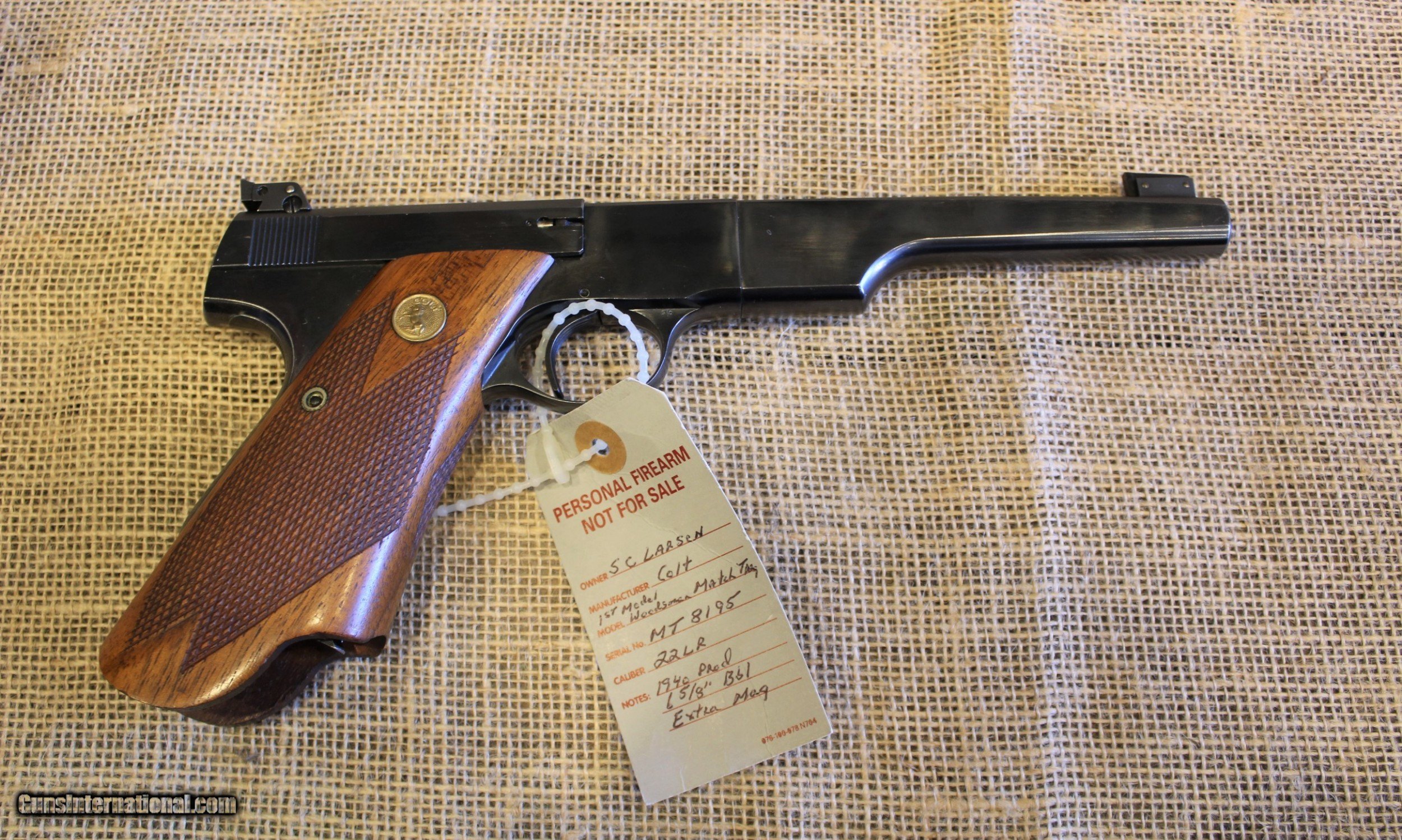 Colt Woodsman Match Target First Model 22LR