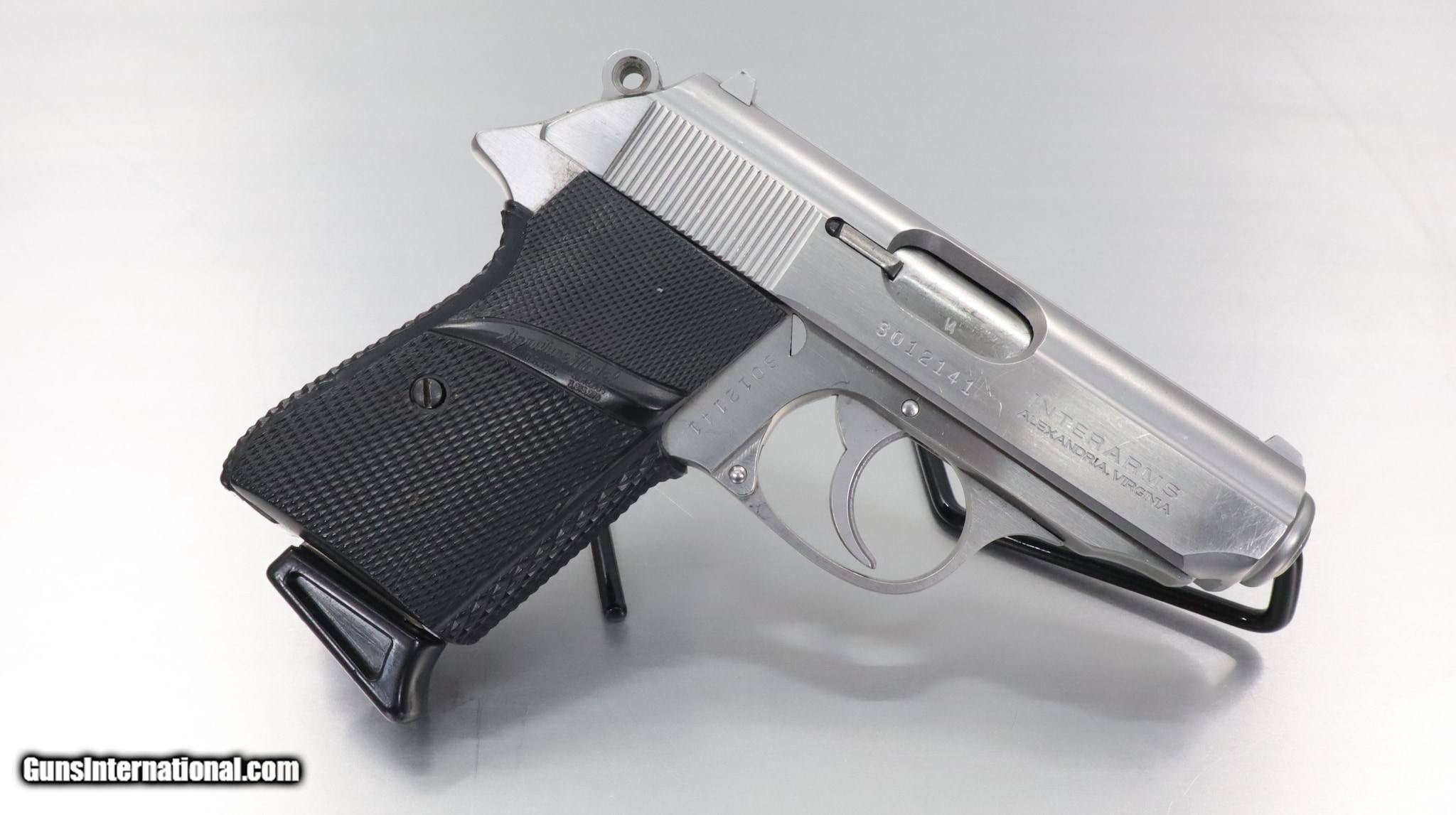 Walther Ppk S Sport Imported By Interarms Pachmayr Grip Stainless Steel