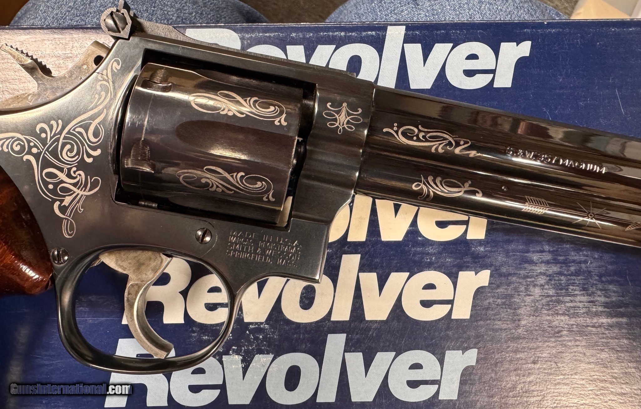 SMITH WESSON 586 Laser Engraved 357 MAG For Sale