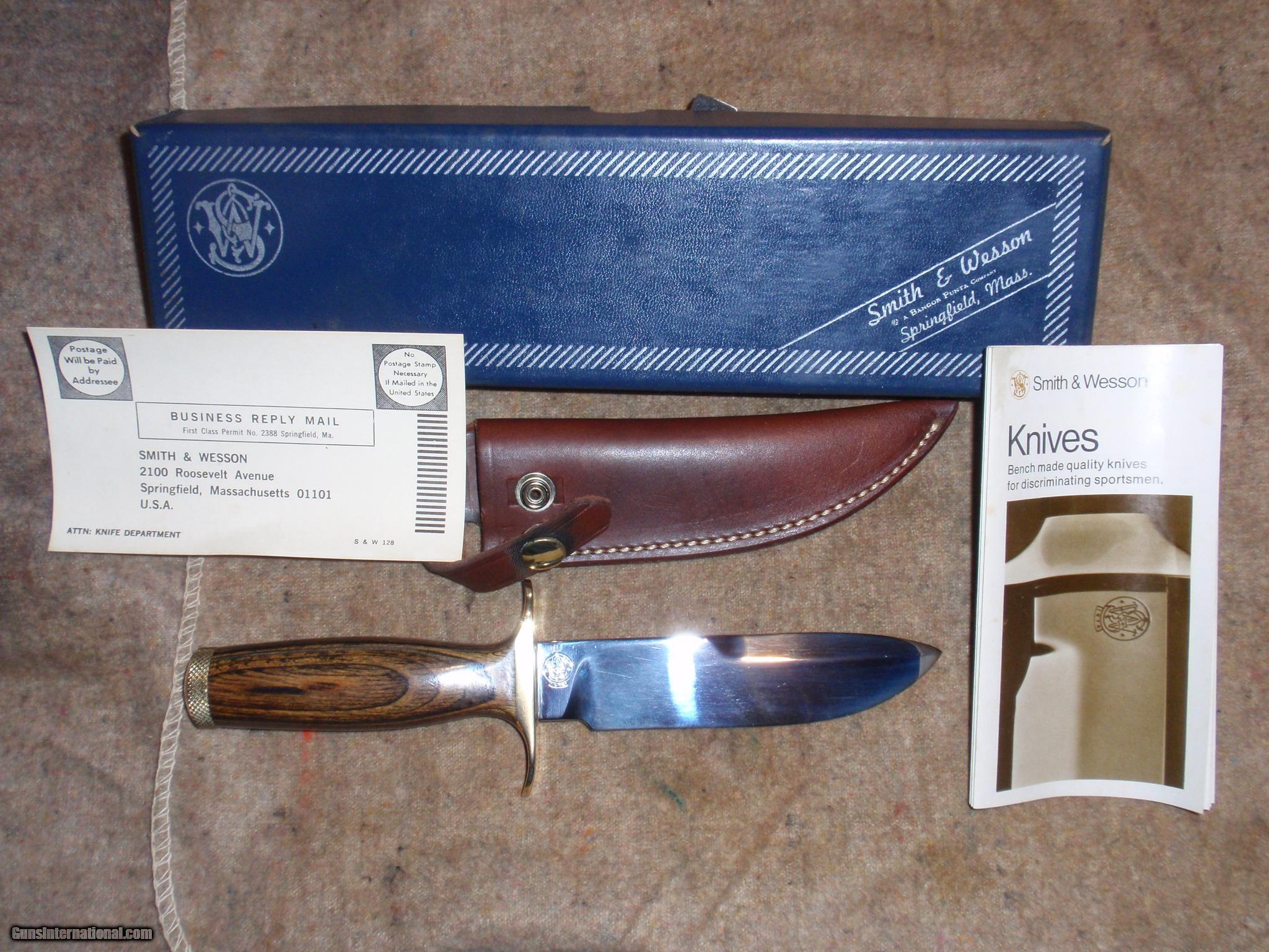 SMITH & WESSON CUSTOMSERIES MODEL 6030 SURVIVAL KNIFE. HANDMADE