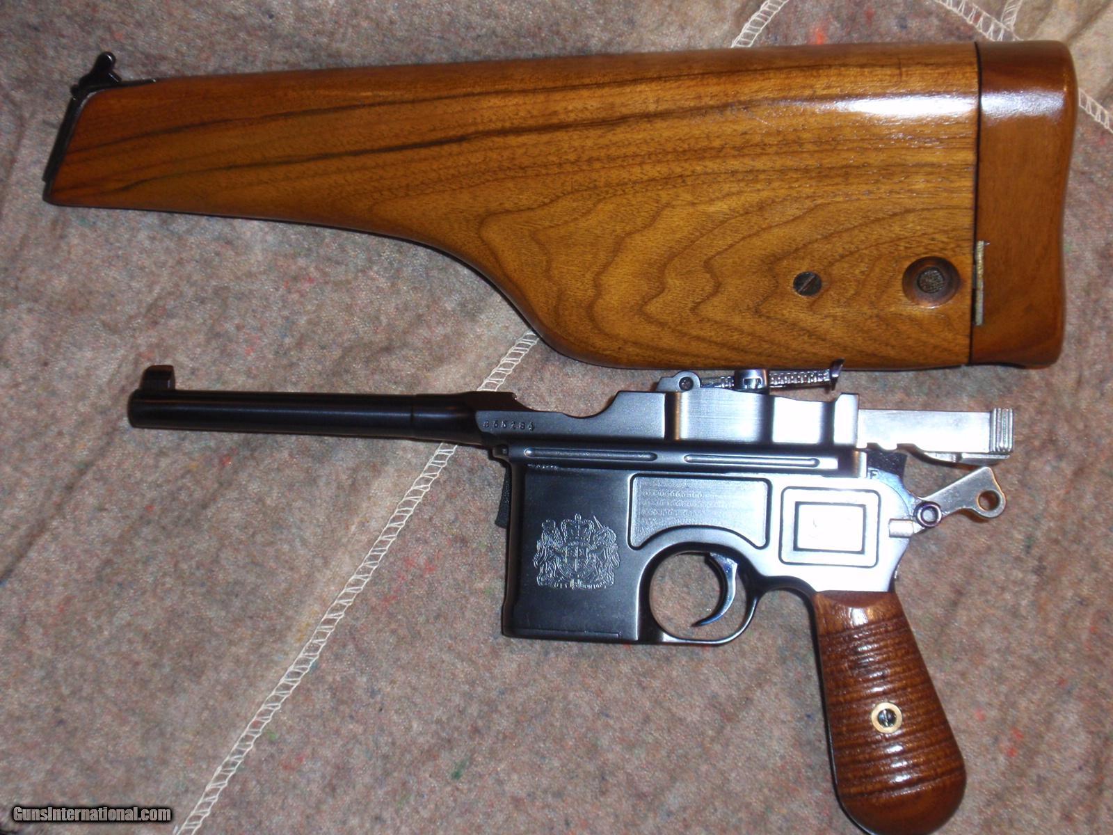 MAUSER BROOMHANDLE C96. ENGLISH PROOFS. EXTREMELY RARE!!! NUMBERED STOCK.