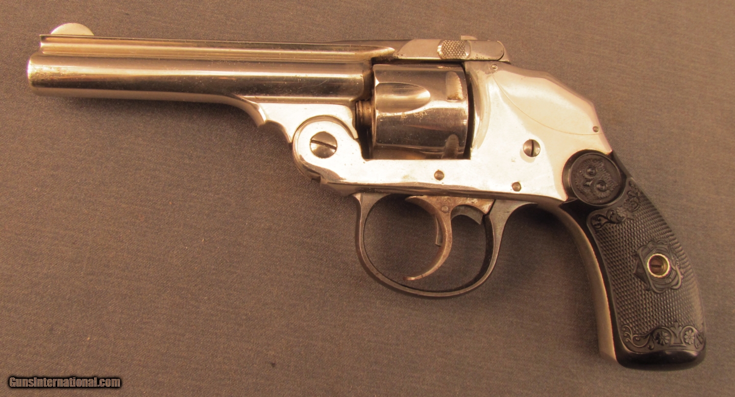 Antique Iver Johnson Small Frame Hammerless Revolver 32 S&W