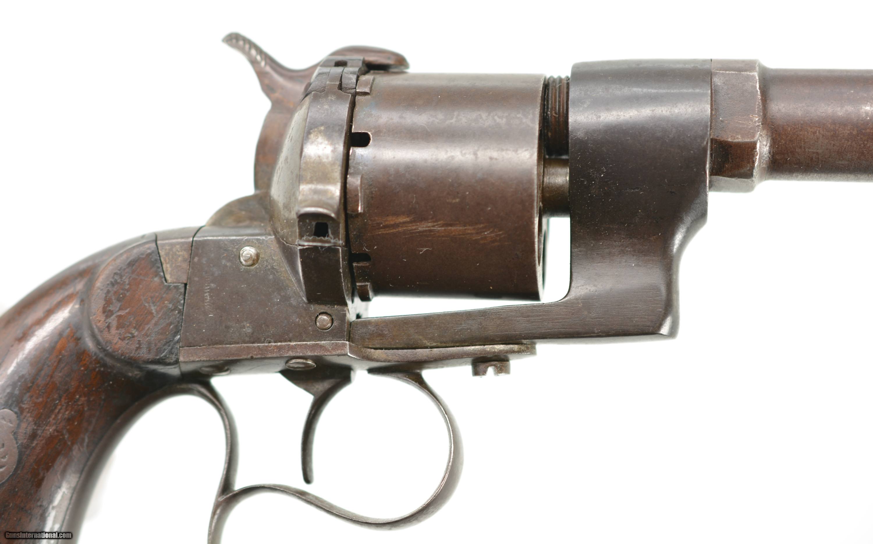Pinfire Revolver With Shoulder Stock Civil War