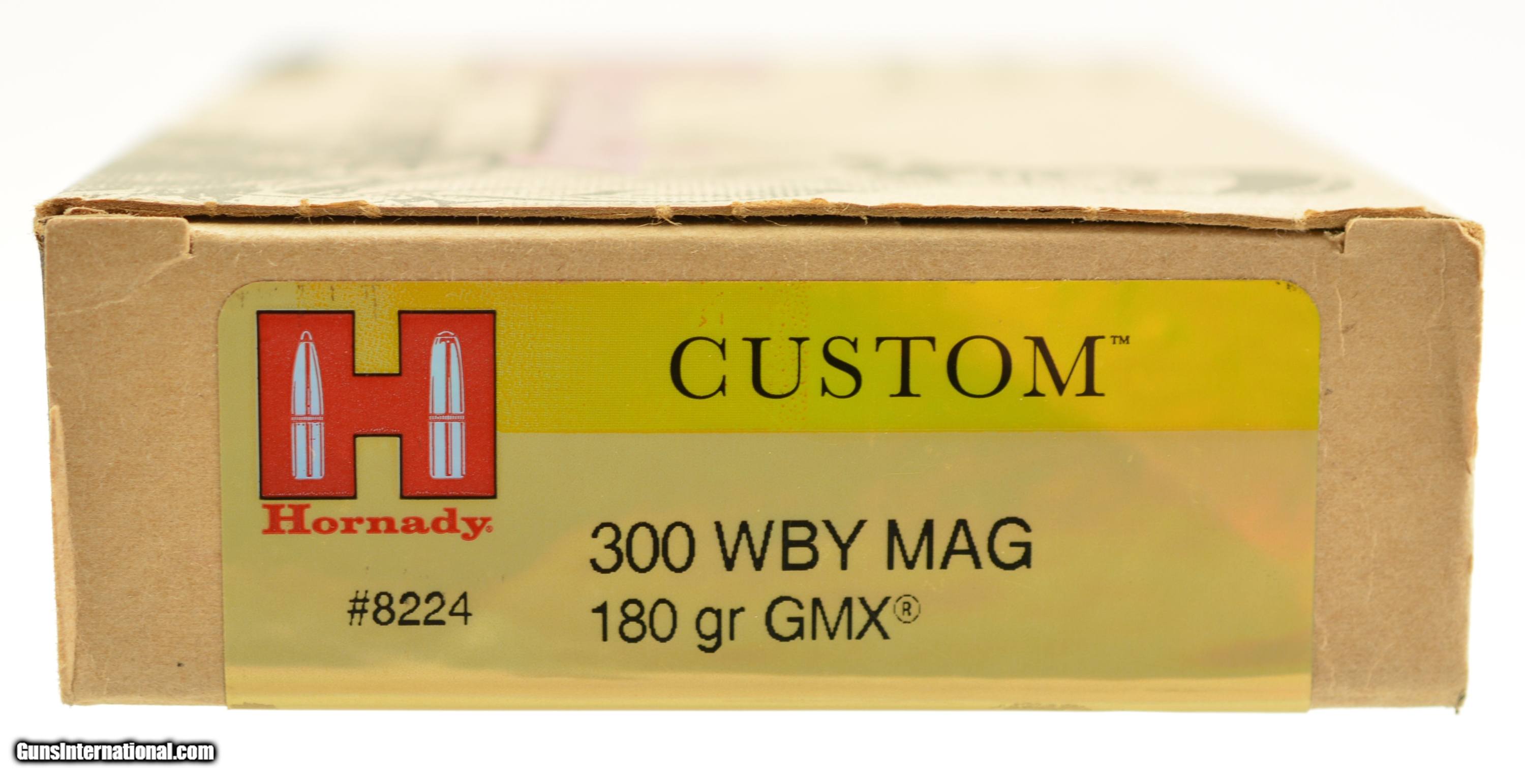 Hornady 300 Weatherby Mag 180gr GMX Full Box