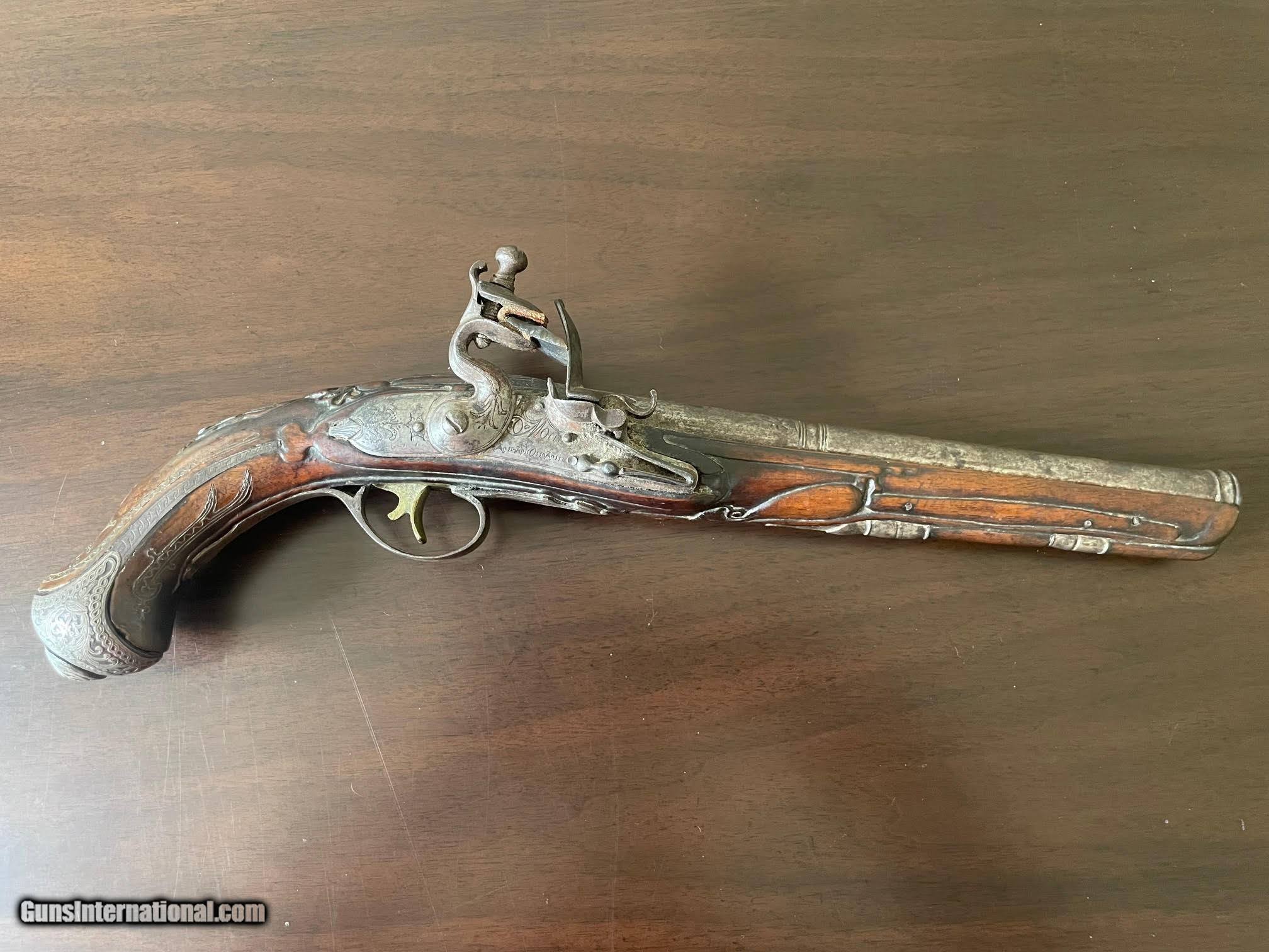 1800s Turkish Ottoman Empire Flintlock Pistol