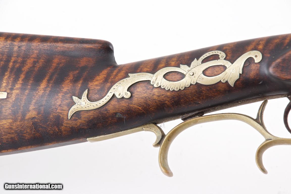 Custom Brass Inlaid HalfStock .35 Caliber Percussion Kentucky Rifle