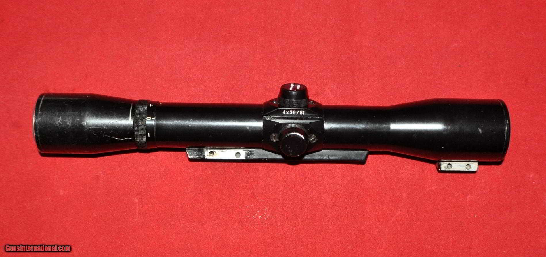 German Akah 4X36/81 rifle scope w/rail S&B lenses, rebuild L&K repair