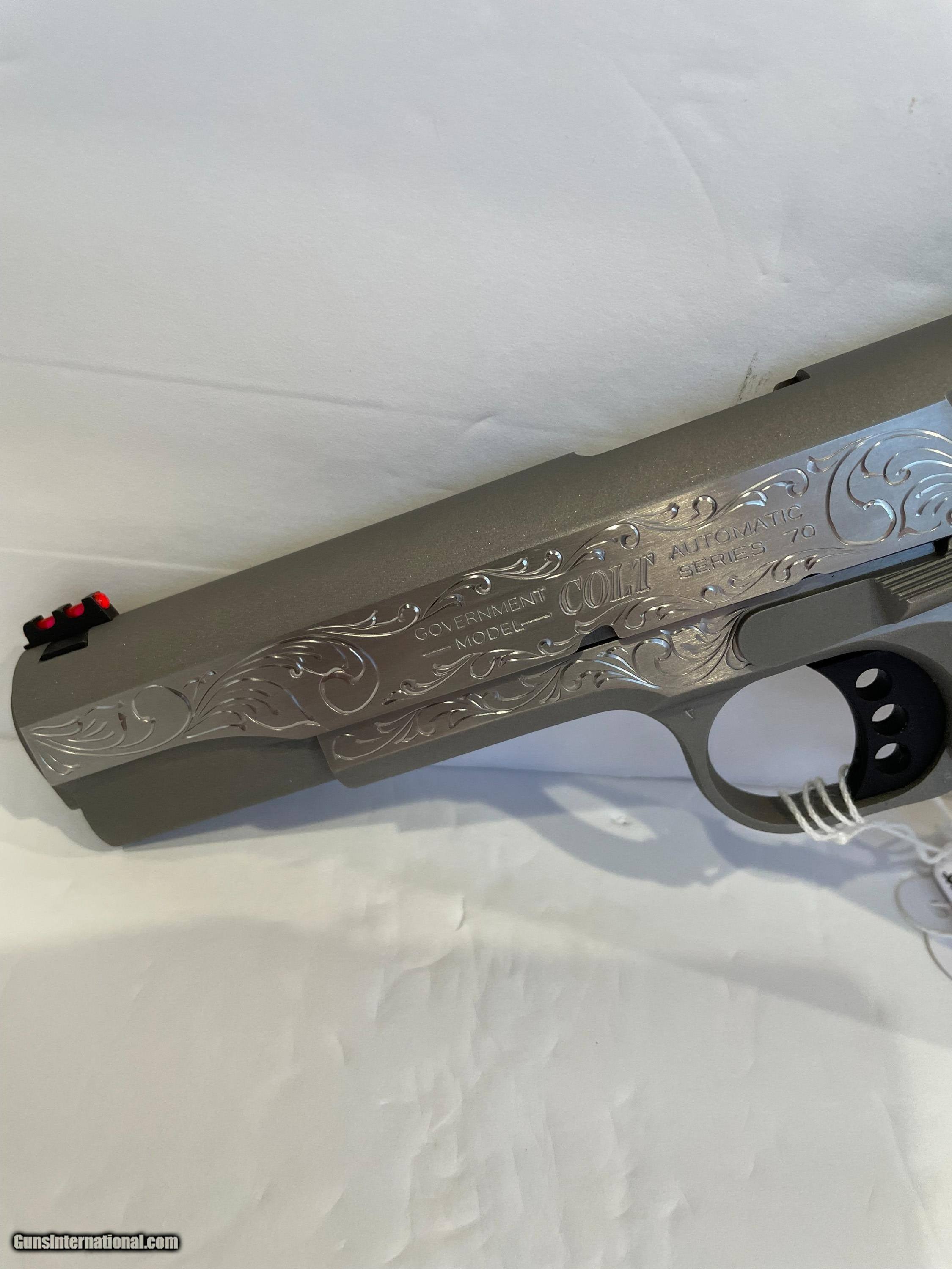 COLT O1073CCS 38 SUPER COMPETITION CUSTOM HAND ENGRAVED