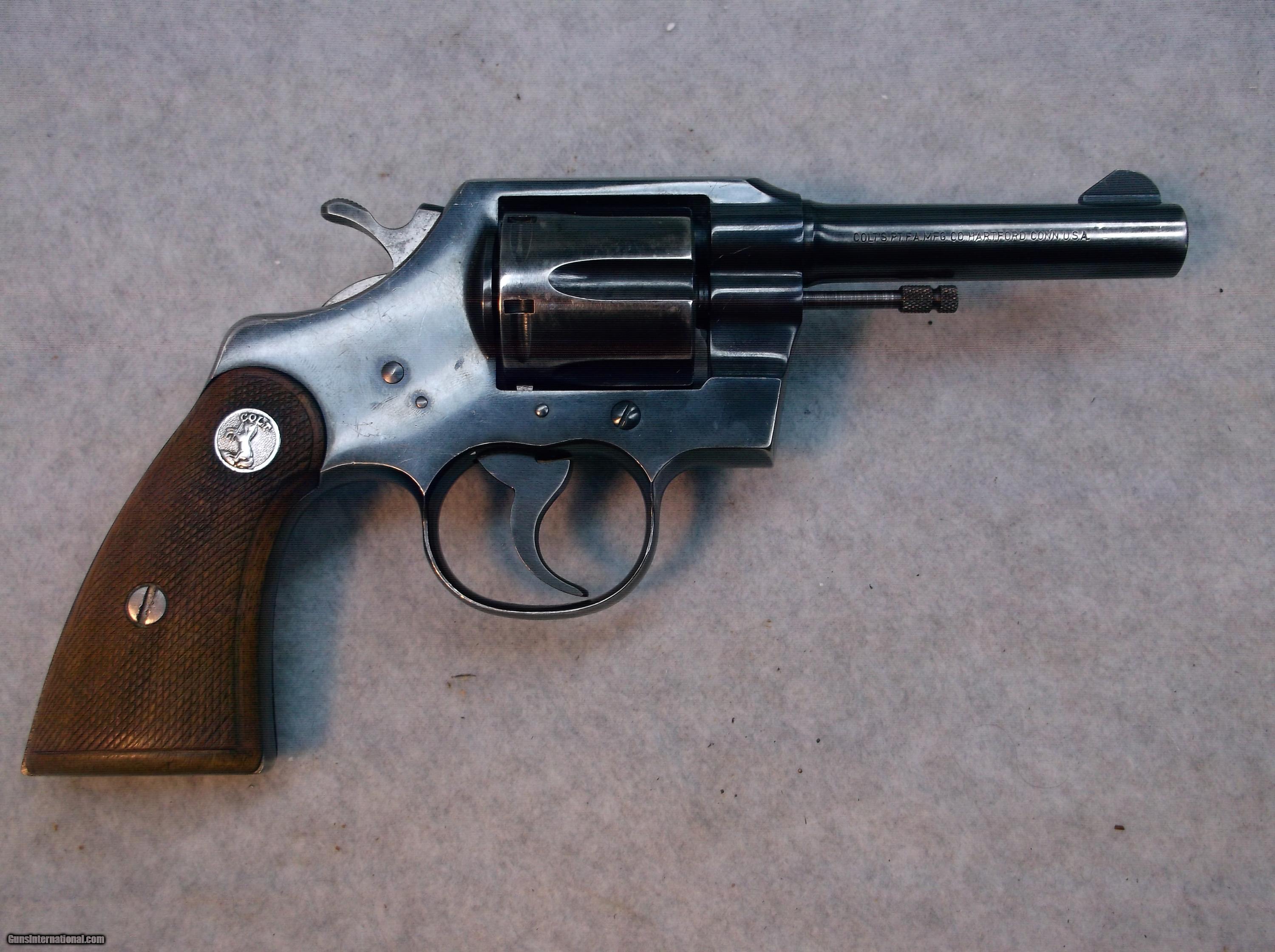 1962 Colt Official Police 38 Special Revolver Stk A064 6271