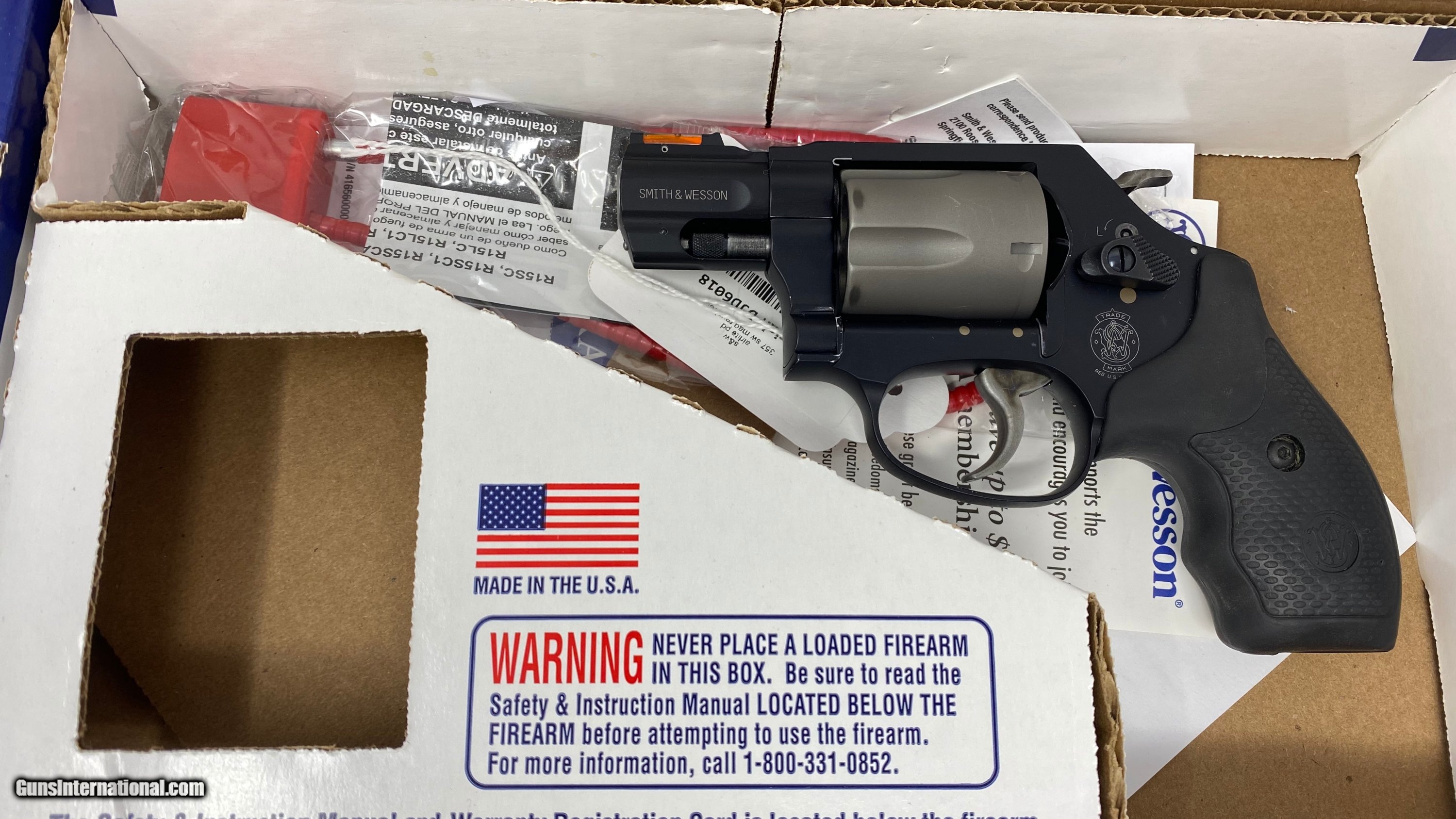 Smith Wesson Airlite M360PD 5 Shot 357 Mag Revolver 1 875 163064