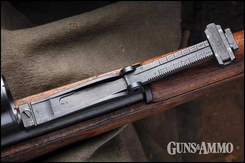 Mauser Model 98k rear leaf sight