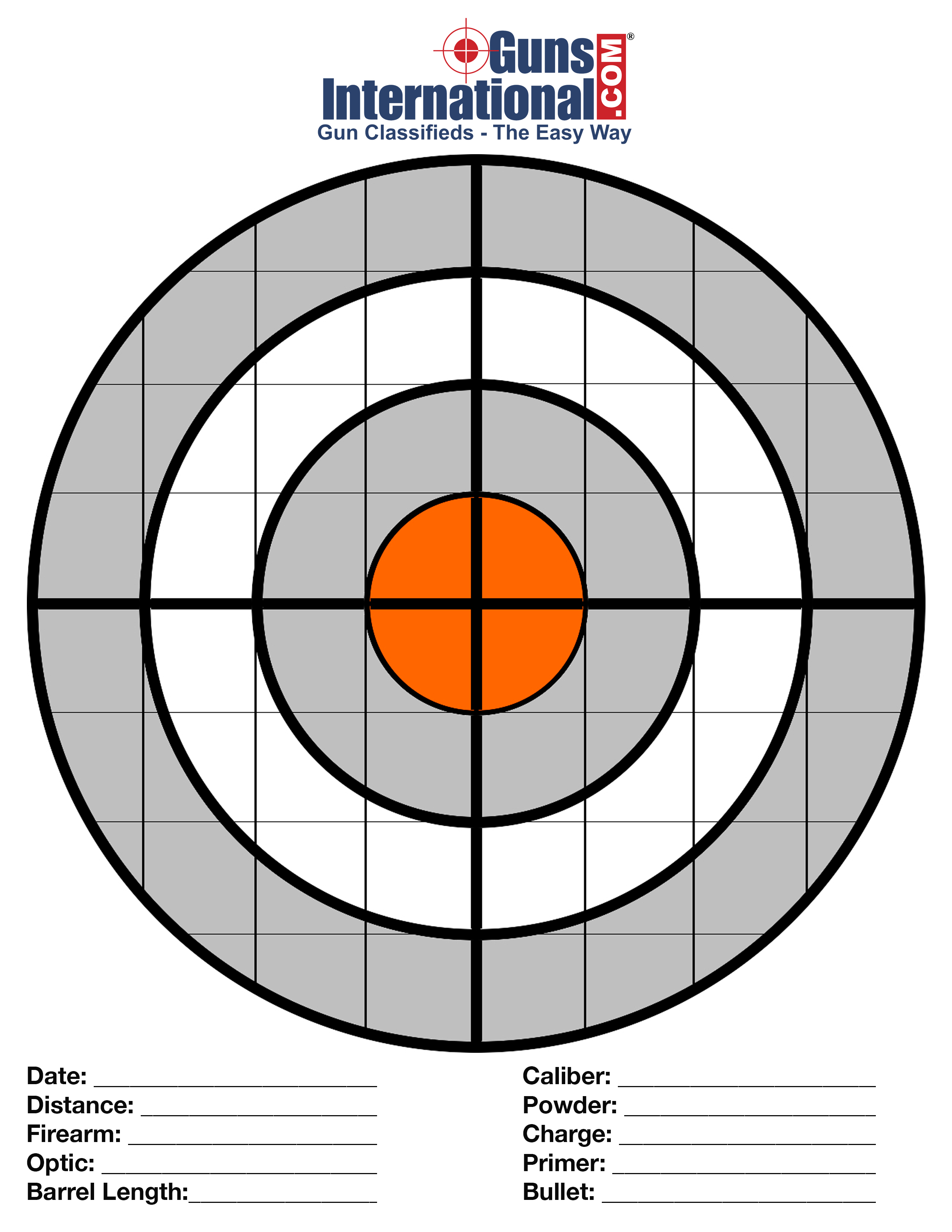 Free Printable Shooting Targets