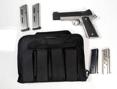 Caspian Arms Custom Stainless Steel 1911 in 38 super - Image 12 of 14