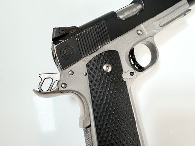 Caspian Arms Custom Stainless Steel 1911 in 38 super - Image 7 of 14