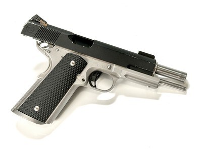Caspian Arms Custom Stainless Steel 1911 in 38 super - Image 2 of 14