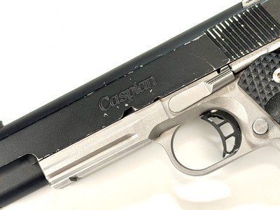 Caspian Arms Custom Stainless Steel 1911 in 38 super - Image 5 of 14