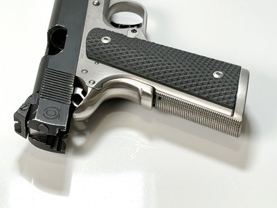 Caspian Arms Custom Stainless Steel 1911 in 38 super - Image 4 of 14