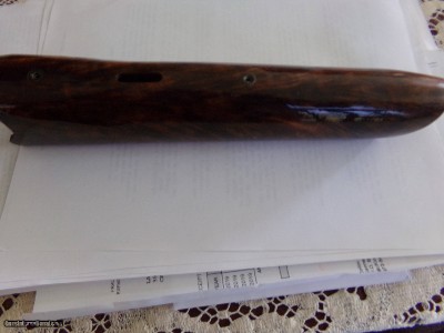 55e OR SILVER SNIPE burled shotgun fore end 12 gauge