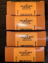 HSM .264 Winchester Magnum 140 Grain Grand Slam Ammunition
4 Boxes
80 Rounds