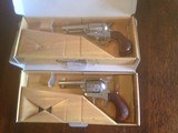 Pair of Cimarron Uberti Thunderstorm pistols, 45 colt, single action, 3.5” barrel - 1 of 5
