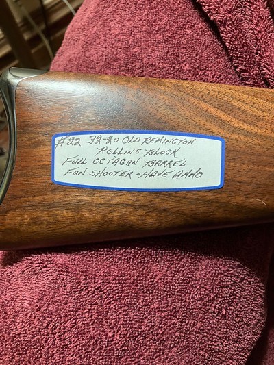 Remington Rolling Block 32-20 Cal