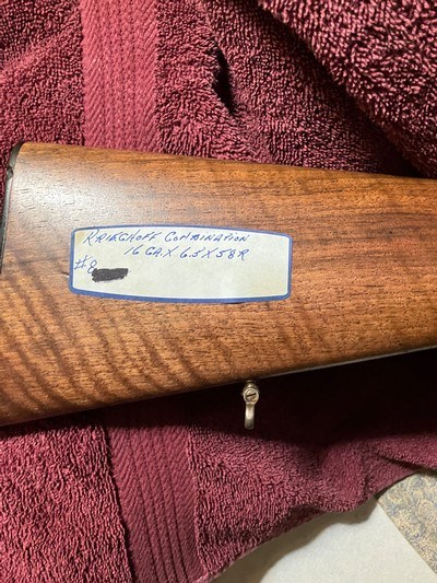 KREIGHOFF Combination gun 16 Gag over 6.5 X 58R