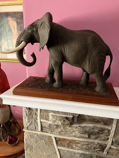 African Elephant Sculpture