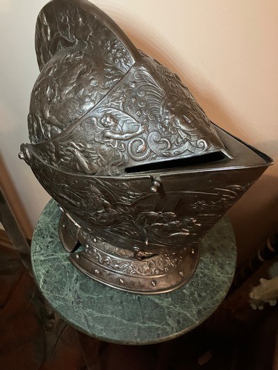Victorian age
closed knights helmet
