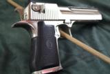 Nickel Desert Eagle, .50 AE, Black w/ 44 Magnum Barrel - Case and Extra Mags - 3 of 13