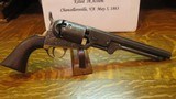 1851 COLT NAVYBELGIUM BREVETTE INSCRIBED TO LT. H. J. GILTINAN 73rd PA.K.I.A. - 4 of 12