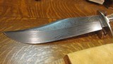 LARGE BOWIE KNIFE MADE BY ROY SCHILLER OF SASKATCHEWAN - 2 of 9