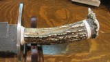 LARGE BOWIE KNIFE MADE BY ROY SCHILLER OF SASKATCHEWAN - 5 of 9