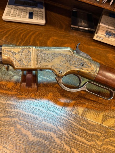 HENRY RIFLE FACTORY ENGRAVED BY SAMUEL HOGGSON - Image 7 of 18
