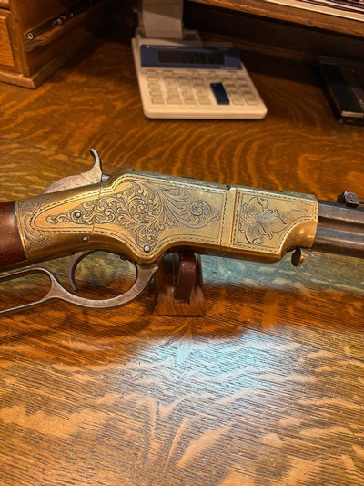 HENRY RIFLE FACTORY ENGRAVED BY SAMUEL HOGGSON - Image 2 of 18