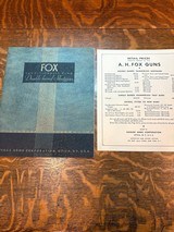 ORIGINAL MINT 1935 FOX SHOTGUN CATALOG - 1 of 4