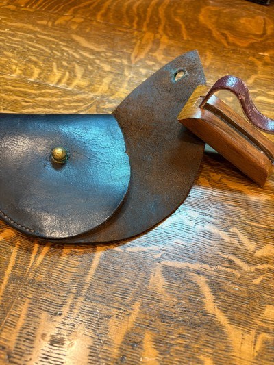 ORIGINAL CIVIL WAR HOLSTER FOR COLT 1860 ARMY - Image 5 of 6