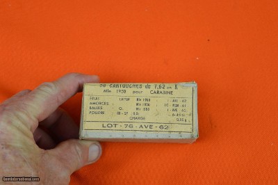 30 Carbine Ammo, Military Surplus from 1950, 1 unopened box with 50 rounds