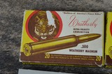 Weatherby 300 Weatherby Magnum Ammo - 3 Vintage Weatherby Tiger Boxes - 5 of 12