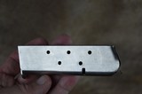 Colt 1911 45 ACP - 70 Series Electroless Nickel Plated 7 Round Magazine - Taken from 70 Series Combat Commander - 3 of 6