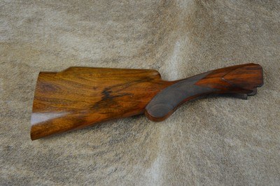 Browning Superposed Buttstock, Mfg 1960 (No Salt) Round Knob Long Tang, Cut 1