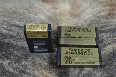 338-378 Weatherby MagnumAmmo - 27 Rounds Loaded - 28 pcs. Once Fired Brass (Norma Brand) All Factory Loaded by Weatherby & Superior Ammunition