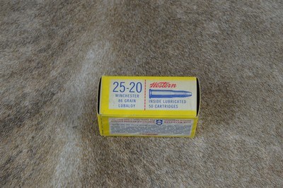 Vintage Winchester Western 25-20 WCF Ammo 86gr bullets, full box of 50 rounds - Image 4 of 9