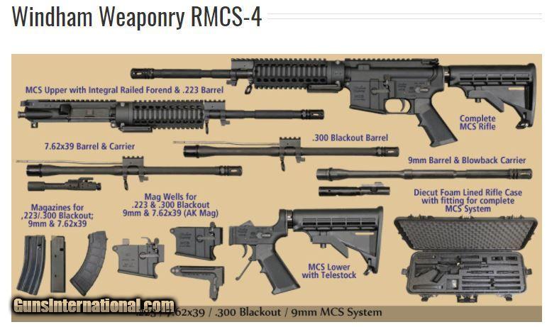 Windham Weaponry RMCS-4 223/7.62X39/300BLACKOUT/9 MM