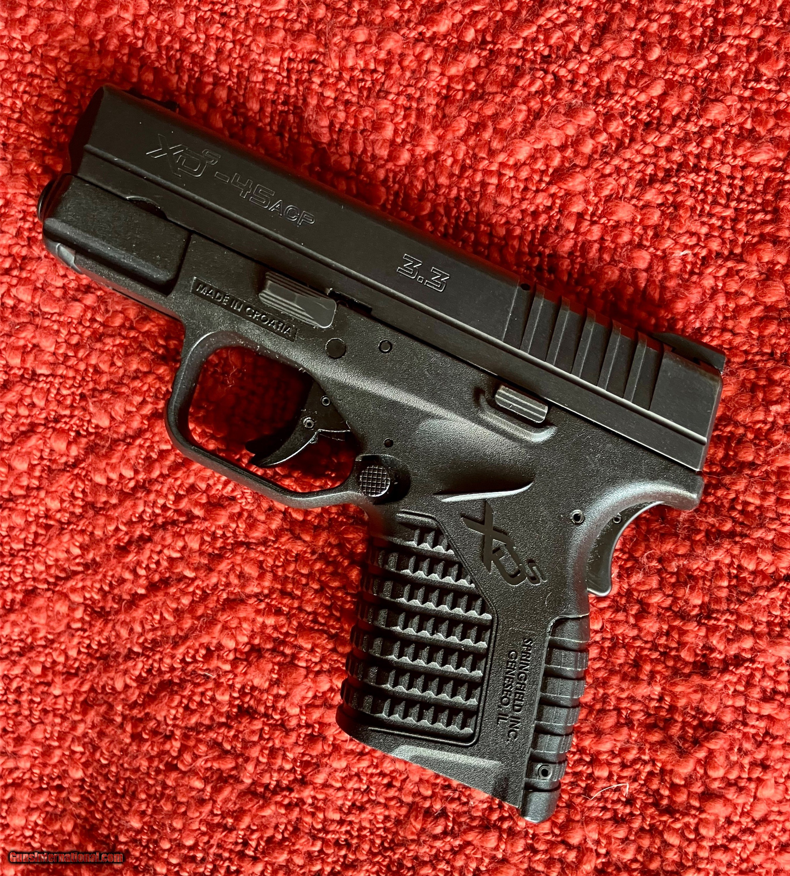 Springfield Armory XDs .45 ACP Pistol for sale