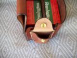 Leather Basketweave Double Trap Shooting Pouch.Sporting clays or Skeet. USA - 6 of 8