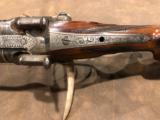 Engraved, high condition Bavarian percussion double rifle - 8 of 13