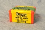 Berger 6 mm (.243), 105 grain VLD bullets - 1 of 2