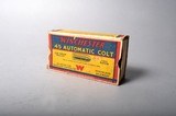 One partial box of Winchester 45 ACP ammunition