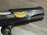 New in Box Rare Colt Custom Shop Premier Edition 1911 Blued Factory Engraved with Gold Inlays Lew Horton 1of 750 Complete Paperwork 2 Mags Box Shipper - 8 of 15