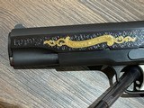 New in Box Rare Colt Custom Shop Premier Edition 1911 Blued Factory Engraved with Gold Inlays Lew Horton 1of 750 Complete Paperwork 2 Mags Box Shipper - 4 of 15